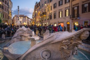 Spanish Square - Barcaccia Fountain